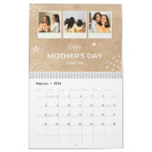 Beige Scribble Happy Mother's Dayカスタム写真 カレンダー (2月 2026)