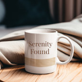 Beige Serenity Band Mug コーヒーマグカップ