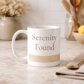 Beige Serenity Band Mug コーヒーマグカップ