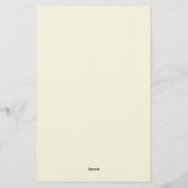 Beige Simple Plain Professional Modern Minimailst 便箋 (裏面)