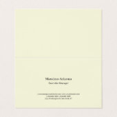 Beige Simple Plain Professional Modern Minimailst 名刺 (外部フラット)