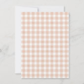 Beige Some Bunny Is On The Way Floral Baby Shower 招待状 (裏面)