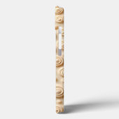 Beige Spiral Pattern iPhone Case Aesthetic Style Case-Mate iPhoneケース (裏面 / 左)