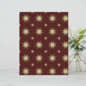 Beige Stars on Maroon scrapbook paper (スタンド正面)