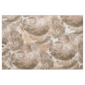 Beige Swirl Wallpaper. Coral Leaf Textile ファブリック (ファットクウォーター)