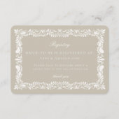 Beige Talaveraタイルレジストリカードの挿入 エンクロージャーカード (正面)