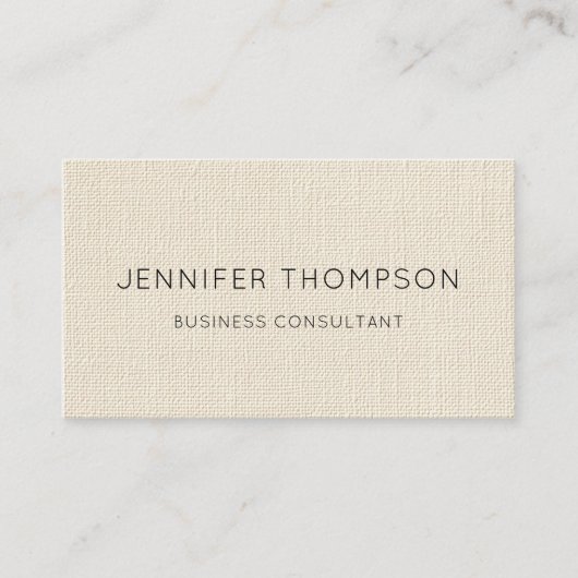 Beige Textured  名刺 (正面)