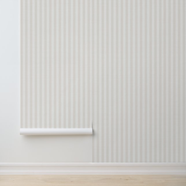 Beige Vertical Stripes Linen Texture Coastal 壁紙 (アプリケーション)