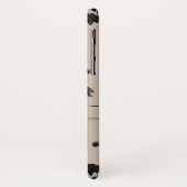 beige_with名のブラシストローク水玉模様 Case-Mate iPhoneケース (裏面/左)