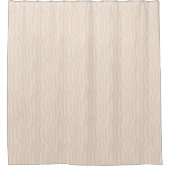 Beige Zebra Pattern Shower Curtain シャワーカーテン (正面)