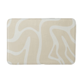 BeigeCream Organic Contemporary Minimalistic バスマット