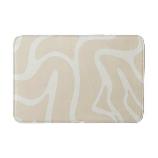 BeigeCream Organic Contemporary Minimalistic バスマット (正面)