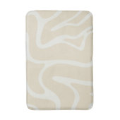 BeigeCream Organic Contemporary Minimalistic バスマット (正面縦)