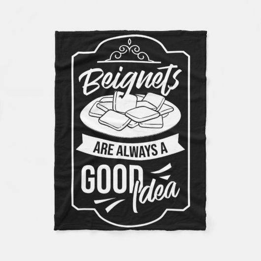 Beignet New Orleans French Quarter フリースブランケット (正面)