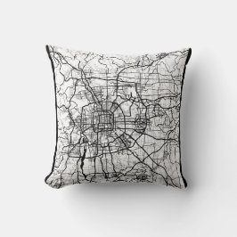 Beijing China Map クッション