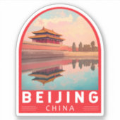 Beijing China Travel Art Emblem シール (正面)