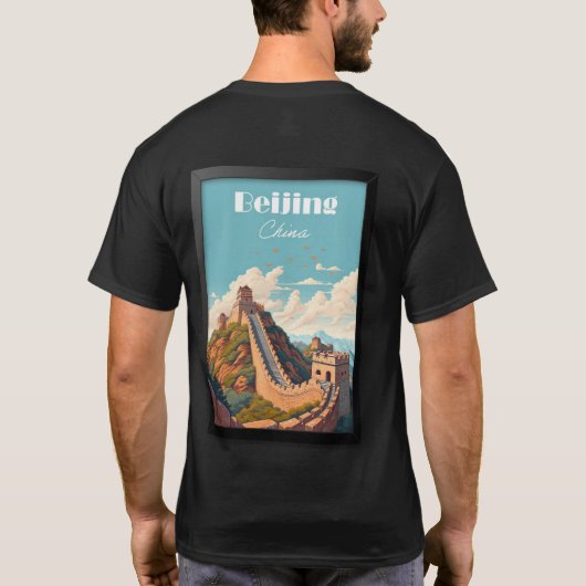 Beijing China Travel Poster Tシャツ (裏面)