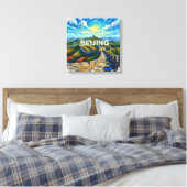 Beijing Great Wall Morning Light Canvas Art キャンバスプリント (インサイチュ (寝室))