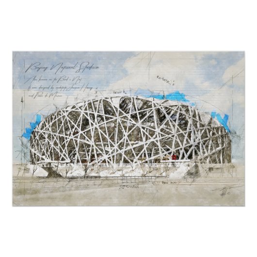 Beijing National Stadium ポスター (正面)
