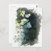 Beileidskarte mit Weinrebe ポストカード (正面/裏面)