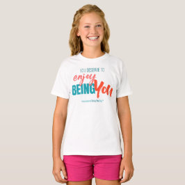 Being 国際的 You Day引用文 – ガールズ Tシャツ