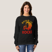 Being 12 Rocksレトロクライマー誕生日 スウェットシャツ (正面フル)