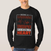 Being A Cardiac Sonographer Is A Work Of Heart Car Tシャツ (正面)