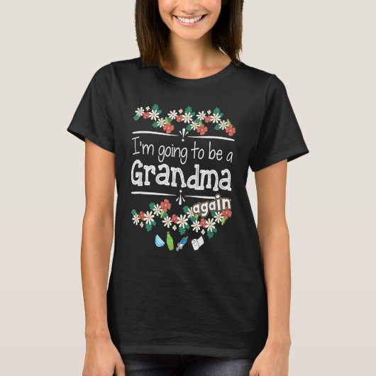 Being a Grandma Again Cool Blessed Plus Size Grap Tシャツ (正面)