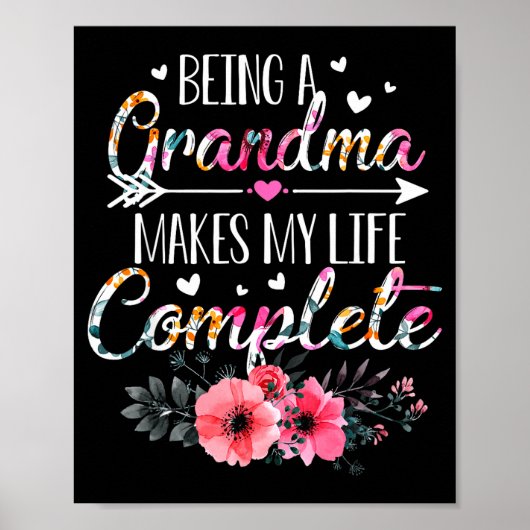 Being A Grandma Makes My Life Complete Announcemen ポスター (正面)
