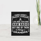 Being A Ham Radio Grandpa Funny Old Man  カード (正面)