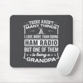 Being A Ham Radio Grandpa Funny Old Man  マウスパッド (マウス)