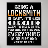 Being A Locksmith Is Easy - Funny Lock Picker Lock ポスター (正面)