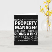 Being A Property Manager Is Easy It's Like Riding  カード (黄色い花)