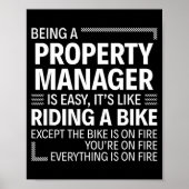 Being A Property Manager Is Easy It's Like Riding  ポスター (正面)