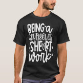 Being A School Counselor Is Heart Work Valentines  Tシャツ (正面)