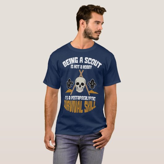 Being A Scout Is Not A Hobby Survival Hiker Tシャツ (正面フル)