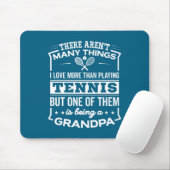 Being A Tennis Grandpa Funny Old Man  マウスパッド (マウス)