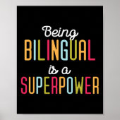 Being Bilingual Is A Superpower Dual Language Bili ポスター (正面)