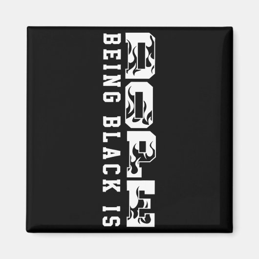 Being Black Is Black History Hbcu Melanin African  マグネット (正面)