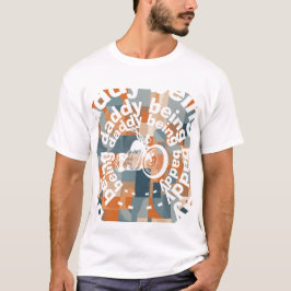 "Being Daddy Being Baddy" チョッパーダディジオメトリック Tシャツ