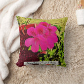 Being happy is your choice blooming flower  クッション (ブランケット)