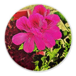 Being happy is your choice blooming flower セラミックノブ