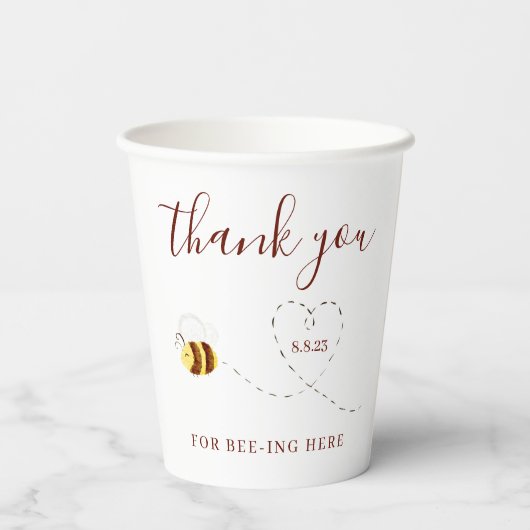 Being-Ing Here紙・カップ 紙コップ (裏面)