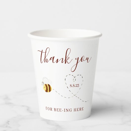 Being-Ing Here紙・カップ 紙コップ (正面)