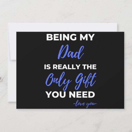 Being My Dad Is Really The Only Gift シーズンカード (正面)