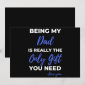 Being My Dad Is Really The Only Gift シーズンカード (正面/裏面)