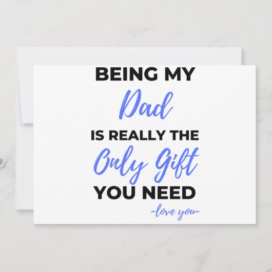Being My Dad Is Really The Only Gift bl シーズンカード (正面)