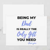 Being My Dad Is Really The Only Gift bl シーズンカード (正面/裏面)