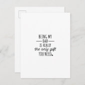 Being My Dad Is Really The Only Gift You Need Card ポストカード (正面/裏面)
