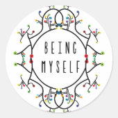 Being myself ラウンドシール (正面)